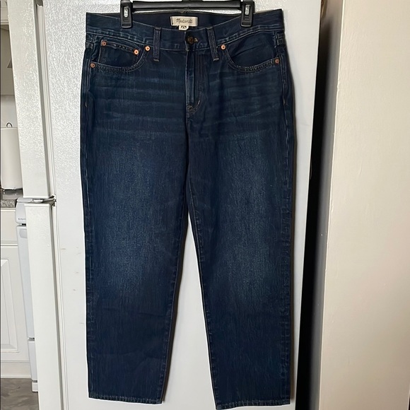 NWT Madewell Jeans Women’s Size 30 Low Rise Dark Wash Perfect Vintage Straight - Picture 1 of 9